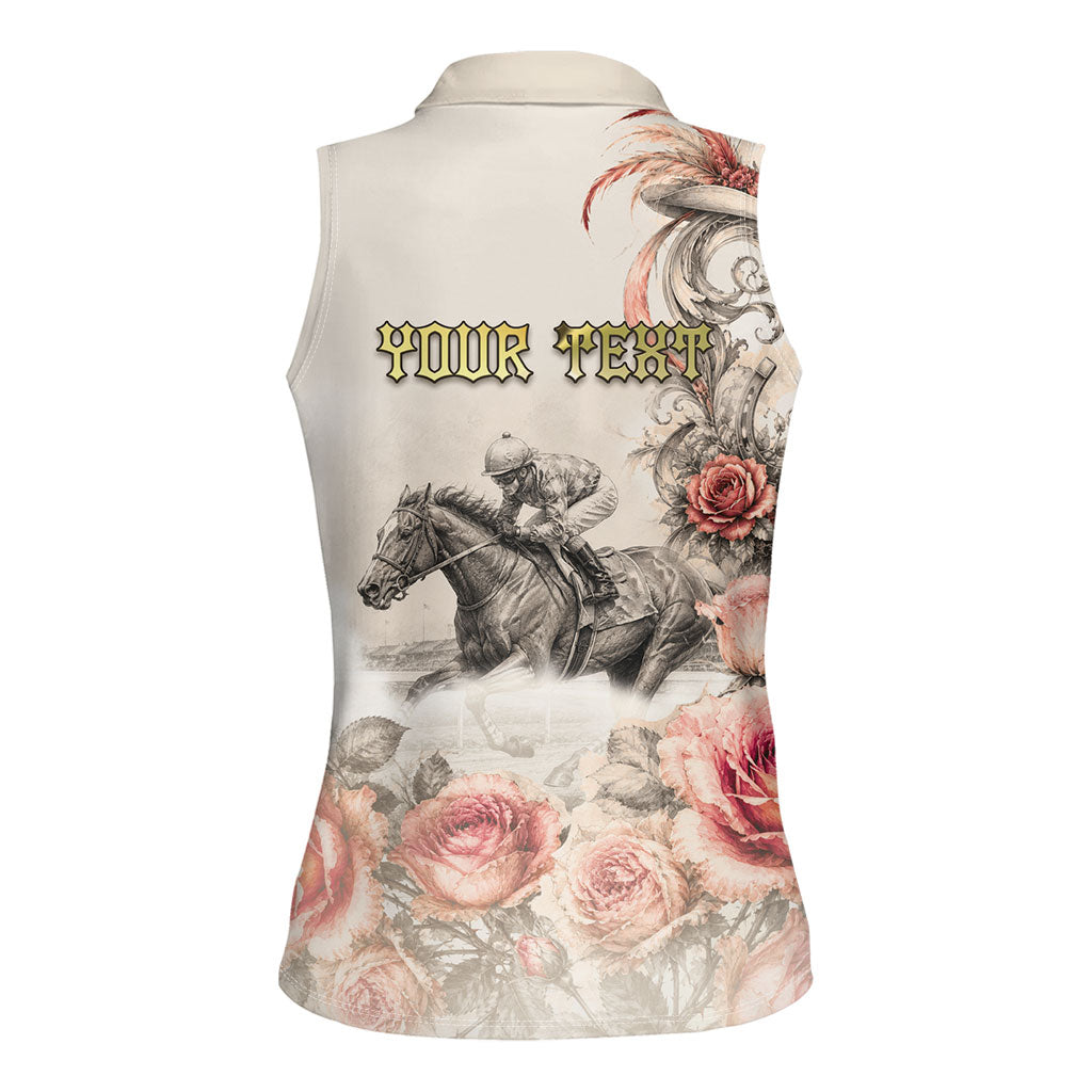 Personalized Kentucky Horse Women Sleeveless Polo Shirt Run For The Roses