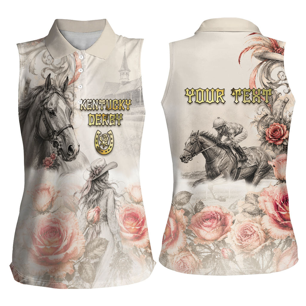 Personalized Kentucky Horse Women Sleeveless Polo Shirt Run For The Roses
