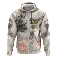 Personalized Kentucky Horse Zip Hoodie Run For The Roses