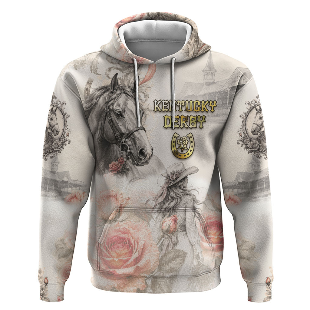 Personalized Kentucky Horse Zip Hoodie Run For The Roses