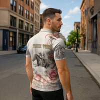 Personalized Kentucky Horse Zipper Polo Shirt Run For The Roses