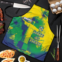 Brazil Football Apron Rumo Ao Hexa Grunge Style