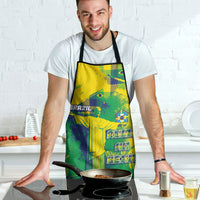 Brazil Football Apron Rumo Ao Hexa Grunge Style