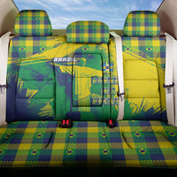 Brazil Football Back Car Seat Cover Rumo Ao Hexa Grunge Style