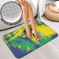 Brazil Football Bathroom Set Rumo Ao Hexa Grunge Style