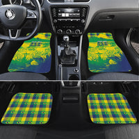 Custom Brazil Football Car Mats Rumo Ao Hexa Grunge Style