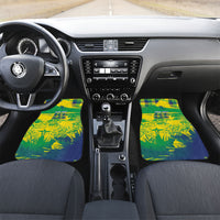 Custom Brazil Football Car Mats Rumo Ao Hexa Grunge Style