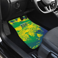 Custom Brazil Football Car Mats Rumo Ao Hexa Grunge Style