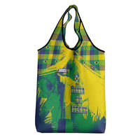Brazil Football Grocery Bag Rumo Ao Hexa Grunge Style