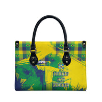 Brazil Football Leather Bag Rumo Ao Hexa Grunge Style
