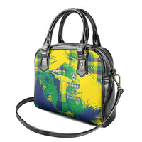 Brazil Football Shoulder Handbag Rumo Ao Hexa Grunge Style