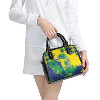 Brazil Football Shoulder Handbag Rumo Ao Hexa Grunge Style