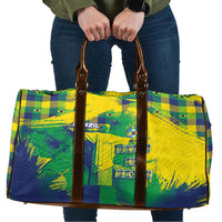 Brazil Football Travel Bag Rumo Ao Hexa Grunge Style