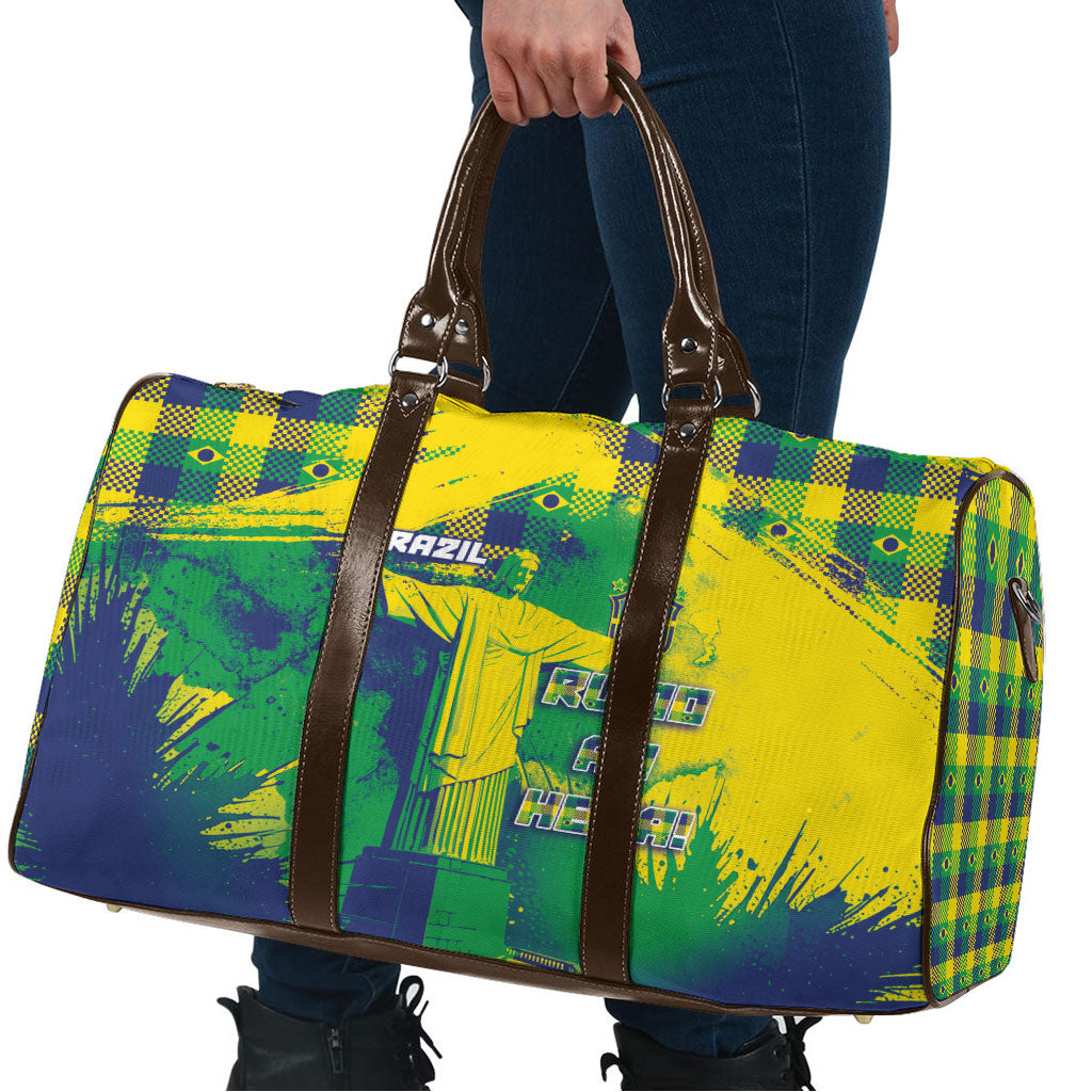Brazil Football Travel Bag Rumo Ao Hexa Grunge Style