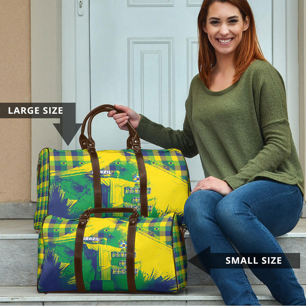 Brazil Football Travel Bag Rumo Ao Hexa Grunge Style