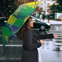 Brazil Football Umbrella Rumo Ao Hexa Grunge Style