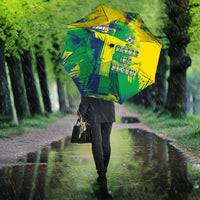 Brazil Football Umbrella Rumo Ao Hexa Grunge Style