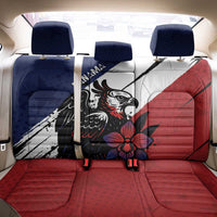 Panama Back Car Seat Cover Harpy Eagle Bird Grunge Style