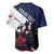 Personalized Panama Baseball Jersey Harpy Eagle Bird Grunge Style