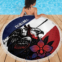 Panama Beach Blanket Harpy Eagle Bird Grunge Style