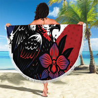 Panama Beach Blanket Harpy Eagle Bird Grunge Style