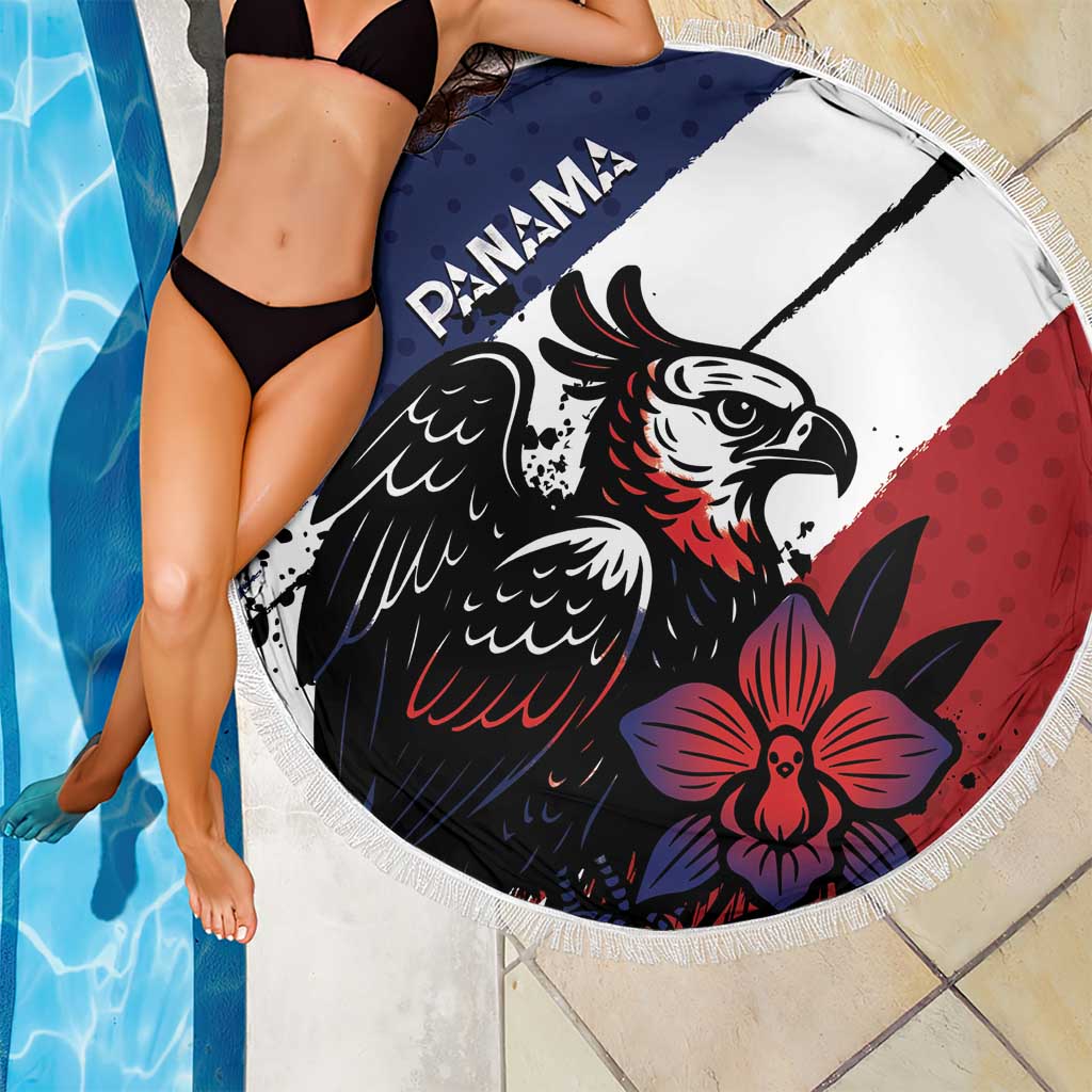 Panama Beach Blanket Harpy Eagle Bird Grunge Style