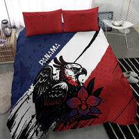Panama Bedding Set Harpy Eagle Bird Grunge Style
