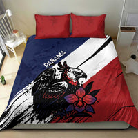 Panama Bedding Set Harpy Eagle Bird Grunge Style