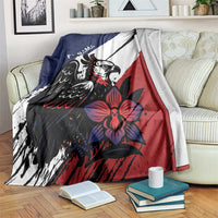 Panama Blanket Harpy Eagle Bird Grunge Style