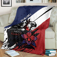 Panama Blanket Harpy Eagle Bird Grunge Style