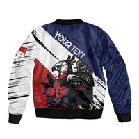 Personalized Panama Bomber Jacket Harpy Eagle Bird Grunge Style