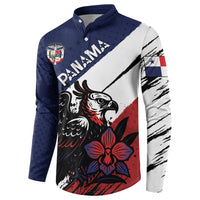 Personalized Panama Button Sweatshirt Harpy Eagle Bird Grunge Style