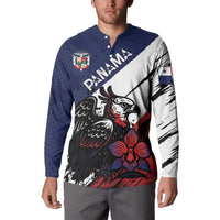 Personalized Panama Button Sweatshirt Harpy Eagle Bird Grunge Style