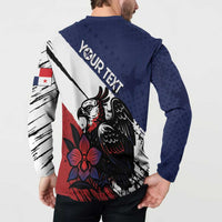 Personalized Panama Button Sweatshirt Harpy Eagle Bird Grunge Style