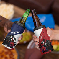 Personalized Panama 4 in 1 Can Cooler Tumbler Harpy Eagle Bird Grunge Style