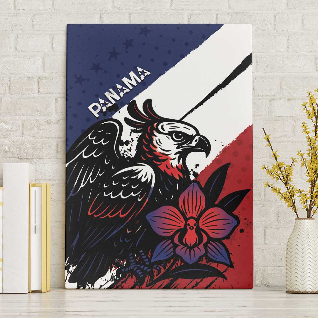 Panama Canvas Wall Art Harpy Eagle Bird Grunge Style