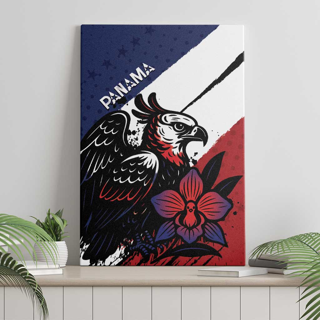 Panama Canvas Wall Art Harpy Eagle Bird Grunge Style