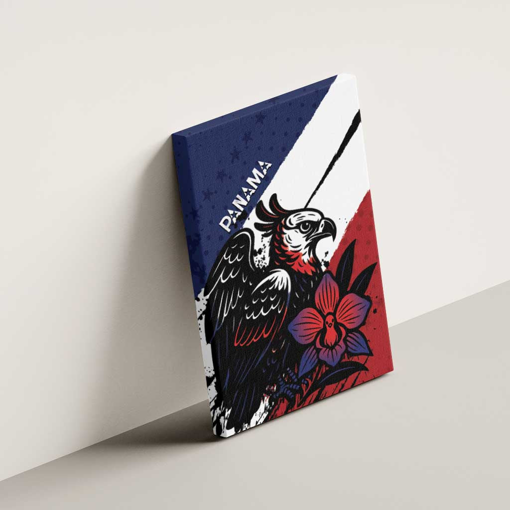 Panama Canvas Wall Art Harpy Eagle Bird Grunge Style