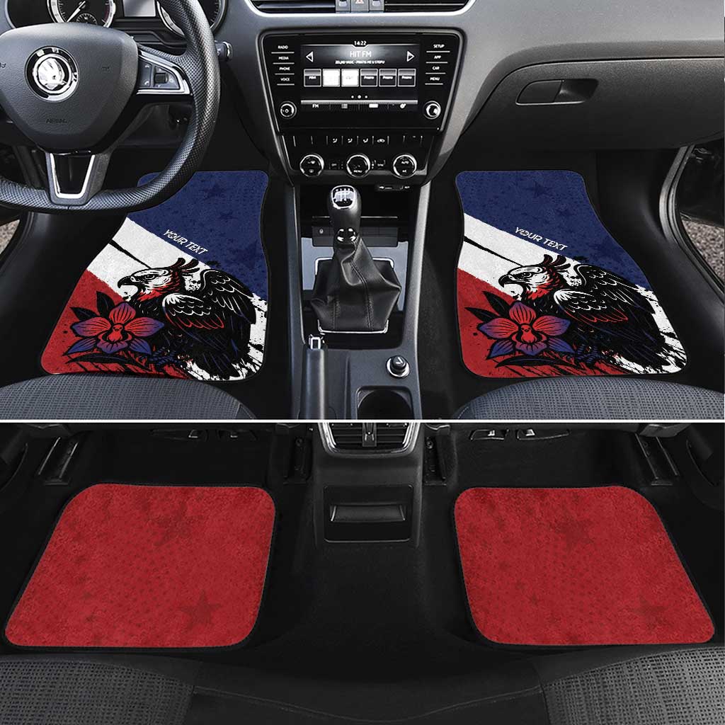 Panama Car Mats Harpy Eagle Bird Grunge Style