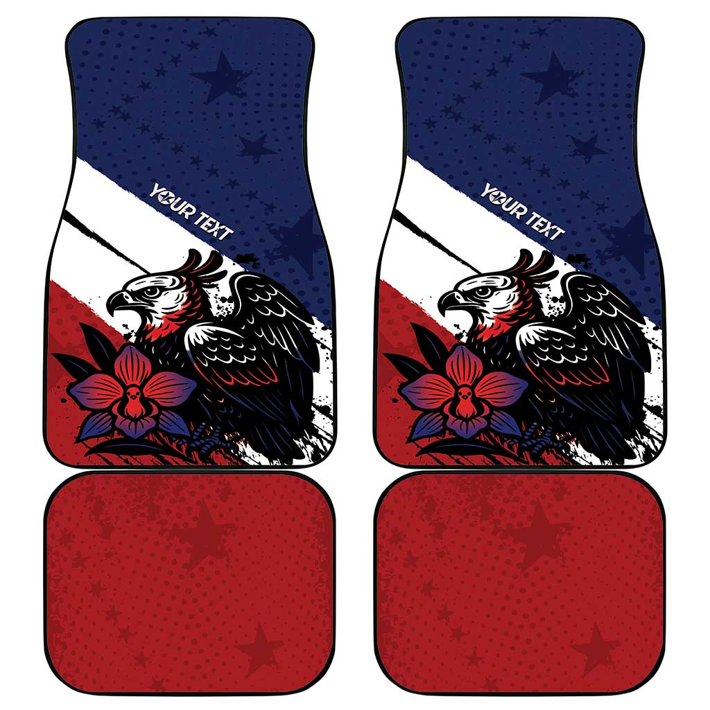 Panama Car Mats Harpy Eagle Bird Grunge Style
