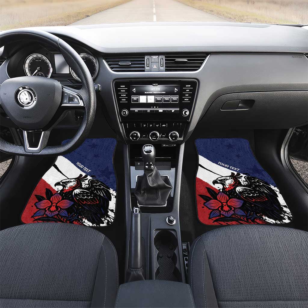 Panama Car Mats Harpy Eagle Bird Grunge Style