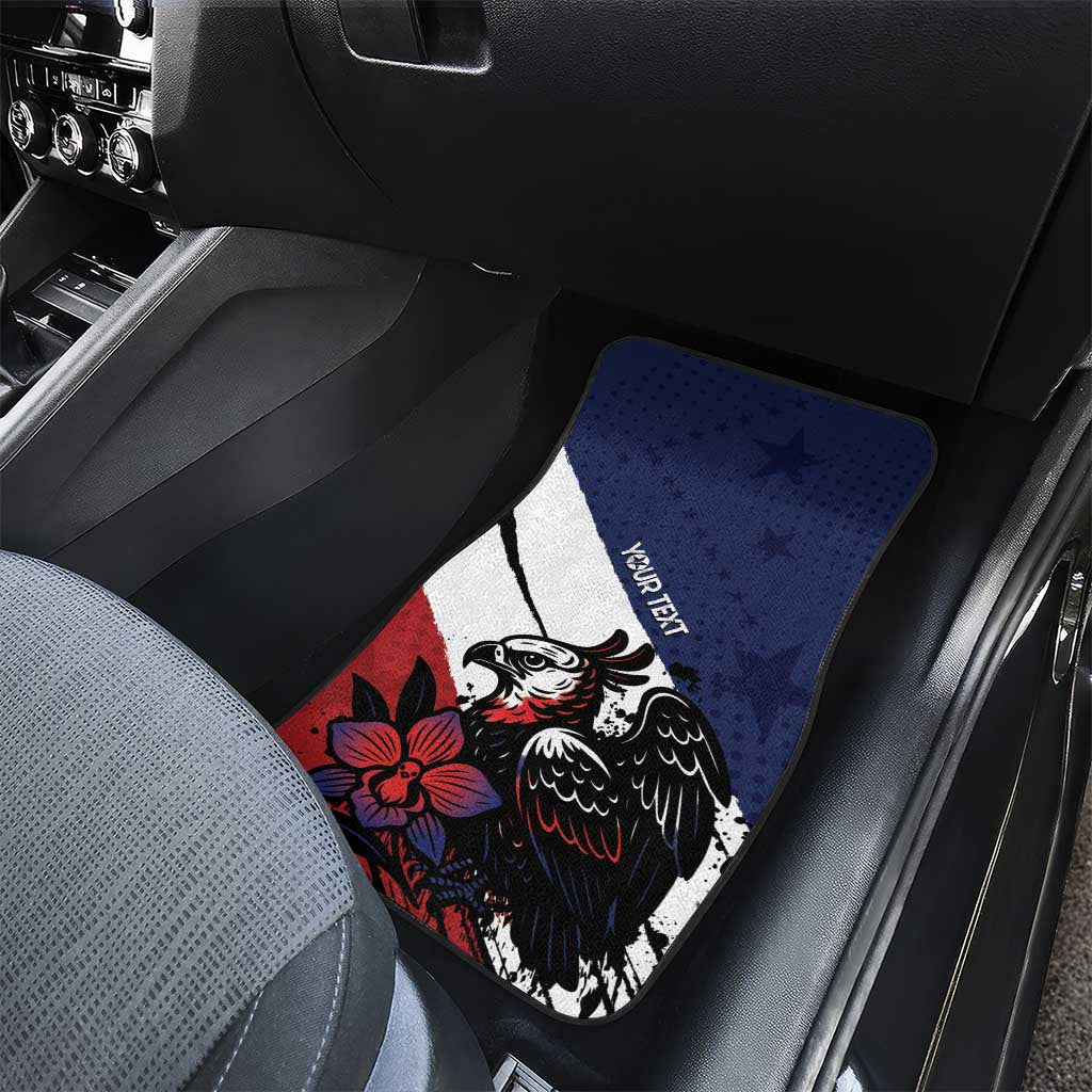 Panama Car Mats Harpy Eagle Bird Grunge Style