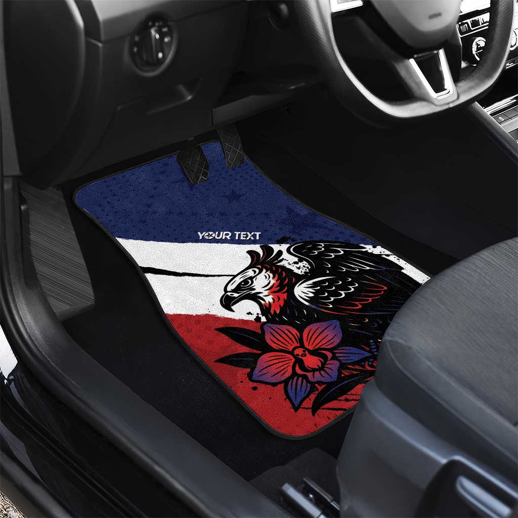 Panama Car Mats Harpy Eagle Bird Grunge Style