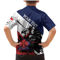 Personalized Panama Family Matching Mermaid Dress and Hawaiian Shirt Harpy Eagle Bird Grunge Style