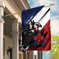 Panama Garden Flag Harpy Eagle Bird Grunge Style