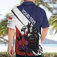 Personalized Panama Hawaiian Shirt Harpy Eagle Bird Grunge Style