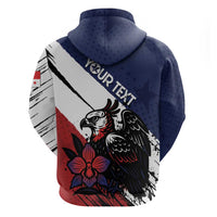 Personalized Panama Hoodie Harpy Eagle Bird Grunge Style