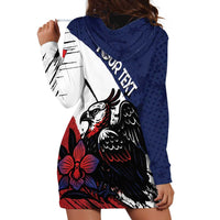 Personalized Panama Hoodie Dress Harpy Eagle Bird Grunge Style
