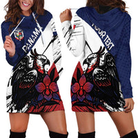 Personalized Panama Hoodie Dress Harpy Eagle Bird Grunge Style