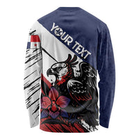 Personalized Panama Long Sleeve Shirt Harpy Eagle Bird Grunge Style